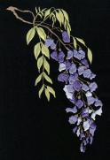 Wisteria embroidery designs